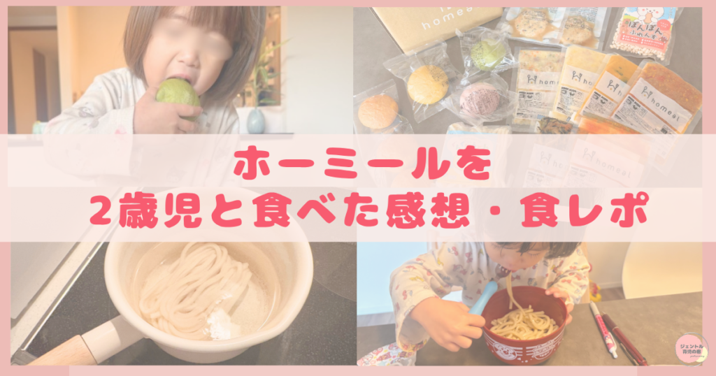 ホーミールを2歳児と食べた食レポ