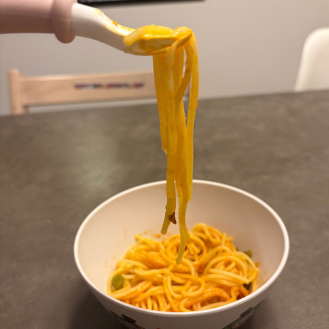 モグモのナポリタンの麺の長さ